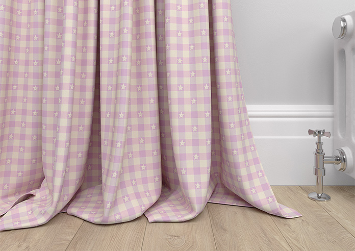 Whaley Great, Gingham Star Mermaid - Made to Measure Curtains - Image 6